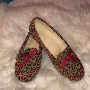 Cheetah print UGG moccasins